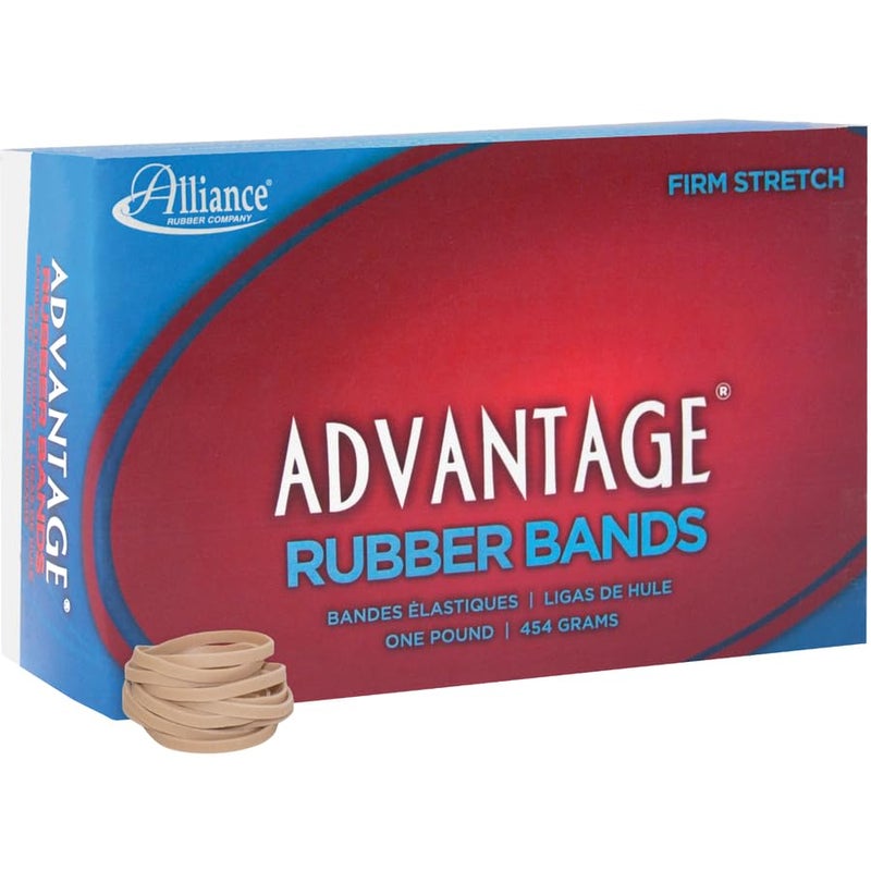 Alliance Rubber 26305 Advantage Rubber Bands Size #30, 1 lb Box Contains Approx. 1150 Bands (2" x 1/8", Natural Crepe) Beige - Image 2